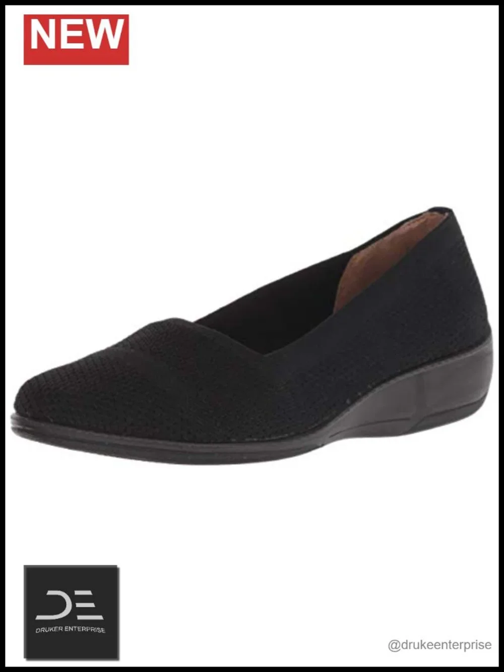 LifeStride Women's Immy Ballet Flat, Memory Foam Cushioned, Slip-On